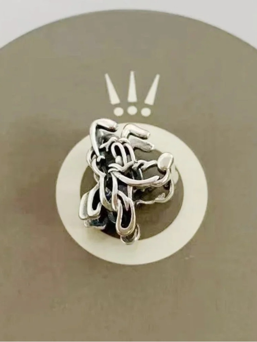 Pandora Silver Knot Cluster Charm - Silver